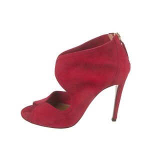 Women’s Aquazzura Red Suede Slingback Open Toe Sandals Women's Size: 5 | IT 35